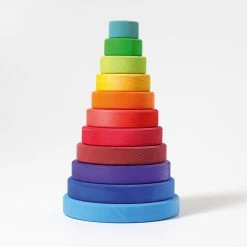 Grimms Toys Grimms - Large Conical Tower - Rainbow