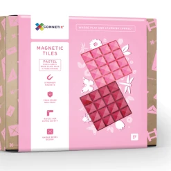 Connetix - 2 Piece Base Plate Pack - Pink & Berry