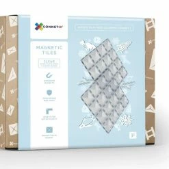 Connetix - 2 Piece Base Plate Pack - Clear