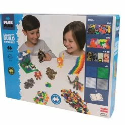 PLUS-PLUS Plus Plus - Basic - Learn To Build Super Set - 1200 Pcs