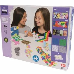 PLUS-PLUS Plus Plus - Pastel - Learn To Build Super Set - 1200 Pcs