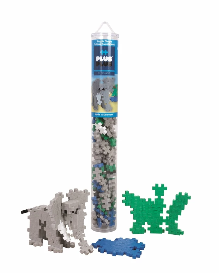 PLUS-PLUS Plus Plus - Tube - Elephant - 100 Pcs 1 PLUS-PLUS Plus Plus - Tube - Elephant - 100 Pcs