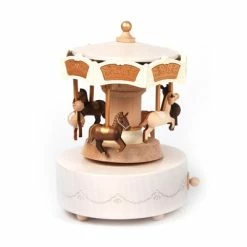Wooderful Life - Carousel Horses Music Box