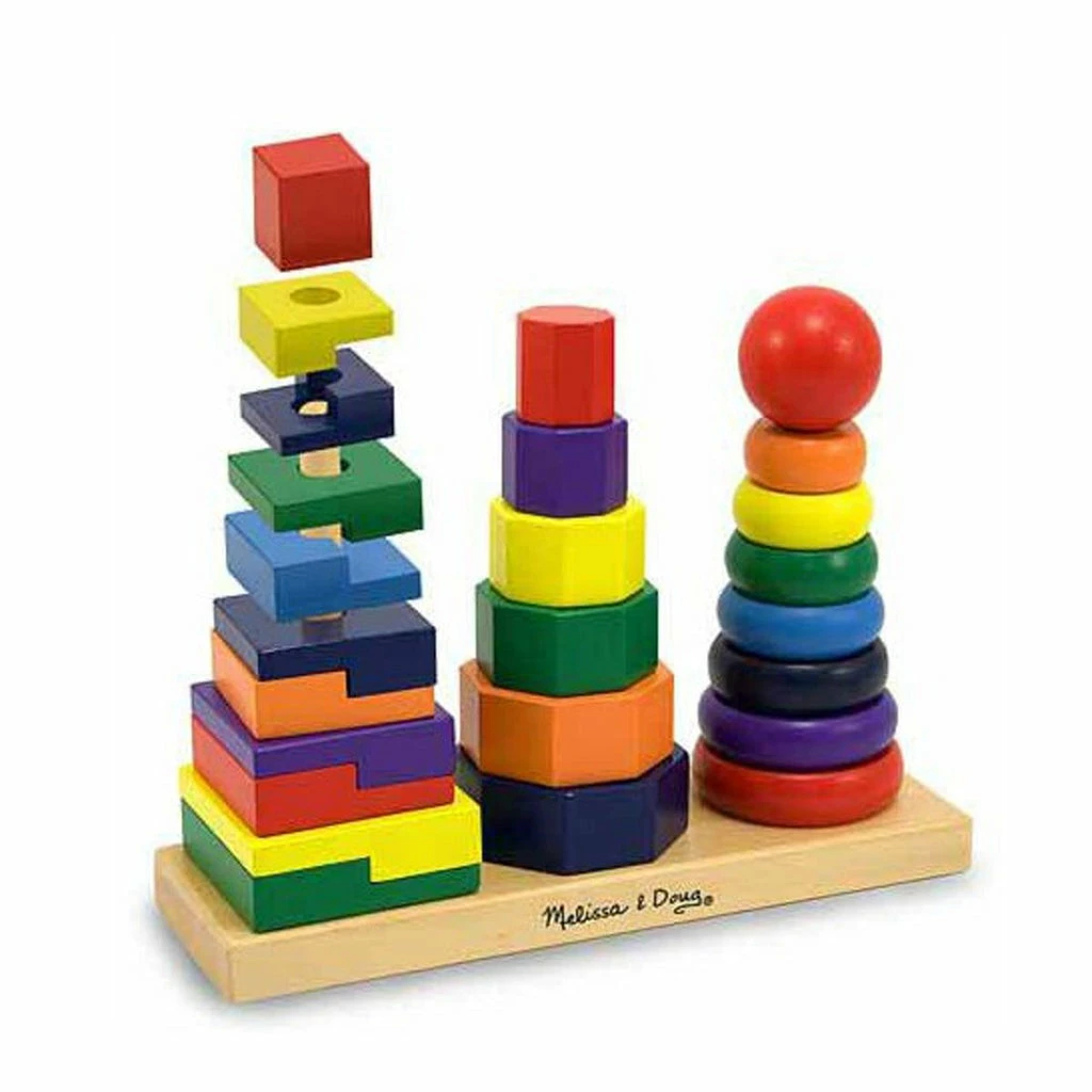 Melissa & Doug Toys Melissa & Doug - Geometric Stacker 1 Melissa & Doug Toys Melissa & Doug - Geometric Stacker