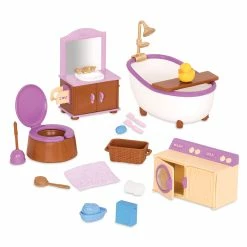 Lil Woodzeez - Playset Bathroom And Laundry