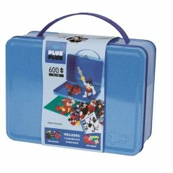 PLUS-PLUS Plus Plus - Suitcase Basic Metal - Blue - 600 Pcs