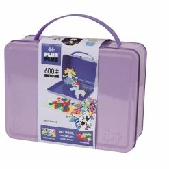 PLUS-PLUS Plus Plus - Suitcase Pastel Metal - Purple - 600 Pcs
