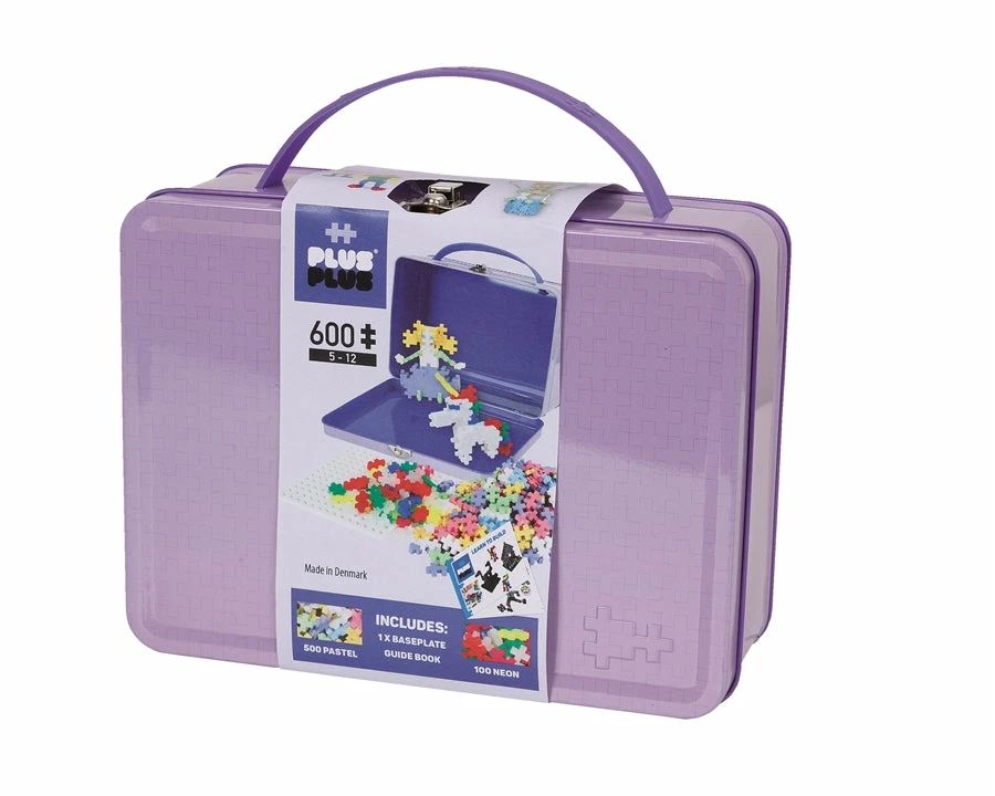 PLUS-PLUS Plus Plus - Suitcase Pastel Metal - Purple - 600 Pcs 1 PLUS-PLUS Plus Plus - Suitcase Pastel Metal - Purple - 600 Pcs