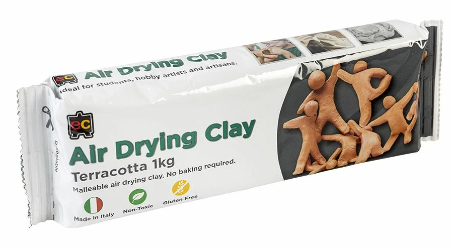 Edvantage - Air Dry Clay 1kg - Terracotta 1 Edvantage - Air Dry Clay 1kg - Terracotta