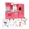 Our Generation - Gourmet Kitchen Pink Set -model toy shop BD37365 Gourmet Kitchen Set Pink all components 1 1024x1024