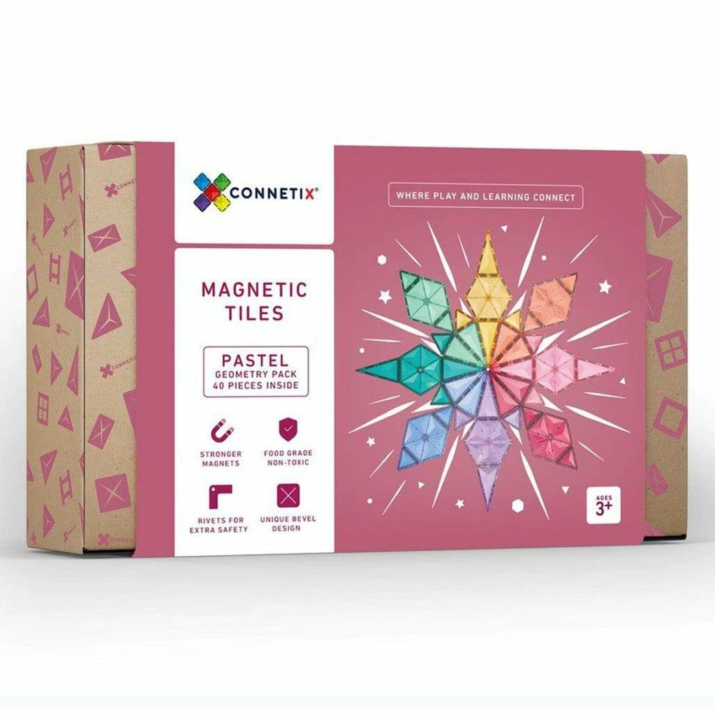 Connetix - Pastel Geometry Pack - 40 Piece 1 Connetix - Pastel Geometry Pack - 40 Piece