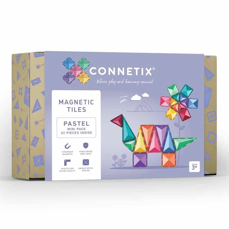Connetix - Pastel Mini Pack 32 Piece 1 Connetix - Pastel Mini Pack 32 Piece