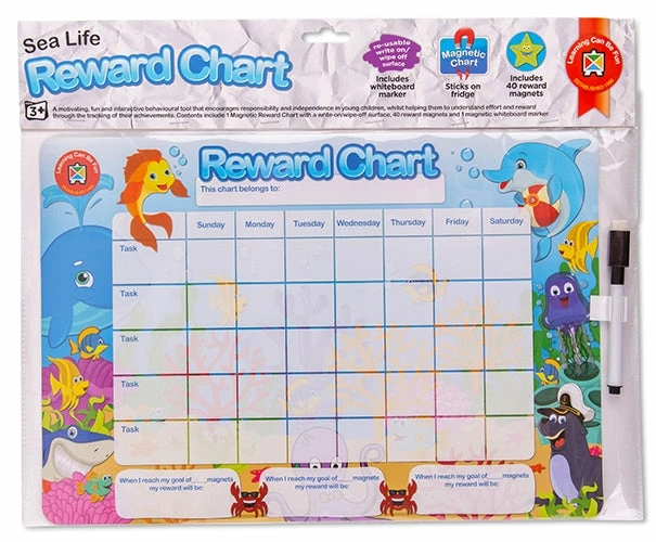 Edvantage - Magnetic Rewards Chart - Sea Life 1 Edvantage - Magnetic Rewards Chart - Sea Life