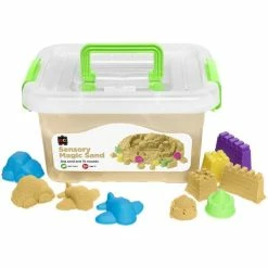 Edvantage EC - Sensory Magic Sand With Moulds 2Kg Tub Natural