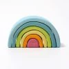 Grimms Toys Grimms - Stacking Wooden Rainbow - Pastel - Small -model toy shop GrimmsPastelrainbow 1024x1024