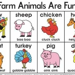 Edvantage - Placemat - Farm Animals Are Fun