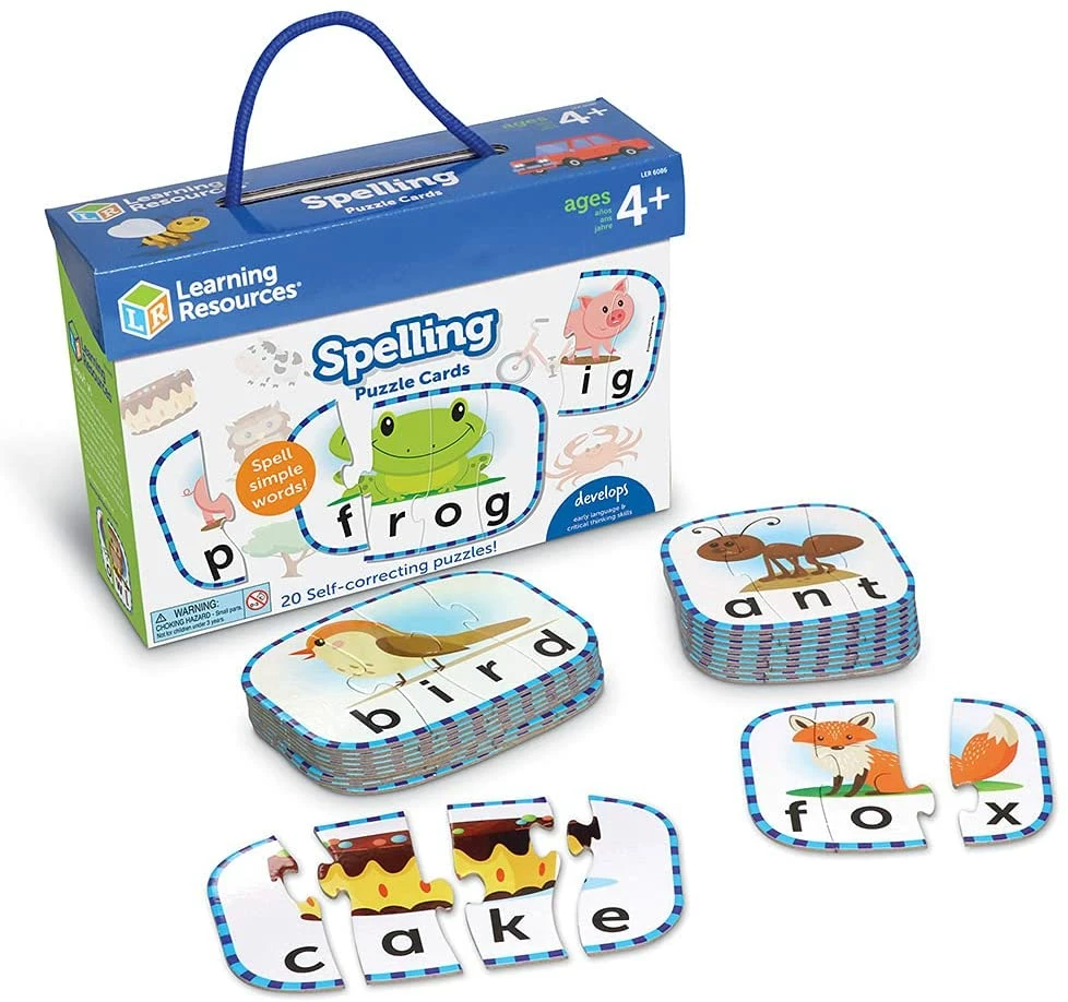 Learning Resources - Spelling Puzzle Cards 1 Learning Resources - Spelling Puzzle Cards
