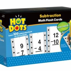 Educational Insights - Hot Dots - Math Flash Cards Subtraction - Grade K