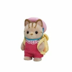 Sylvanian Families - Striped Cat Baby With Bag