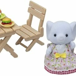 Sylvanian Families - BBQ Picnic Set With Elephant Girl