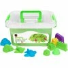 Edvantage EC - Sensory Magic Sand With Moulds 2Kg Tub Green -model toy shop SensoryMagicSandEDV MS2GR 1024x1024