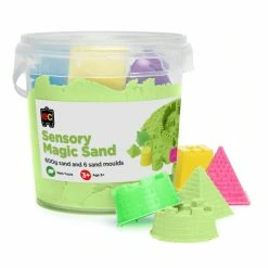 Edvantage EC - Sensory Magic Sand With Moulds 600G Tub Green