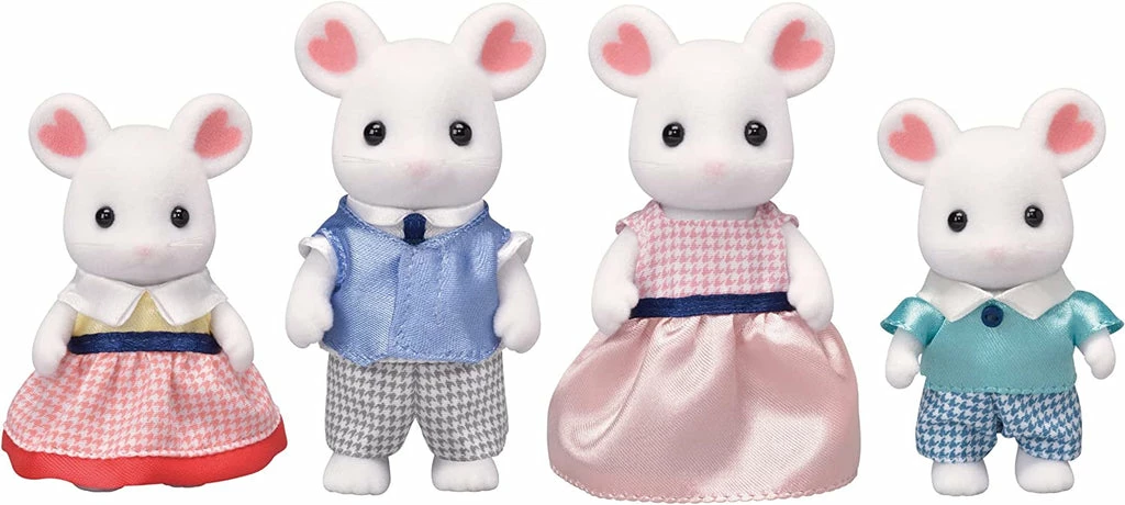 Sylvanian Families - Marshmallow Mouse Family 1 Sylvanian Families - Marshmallow Mouse Family