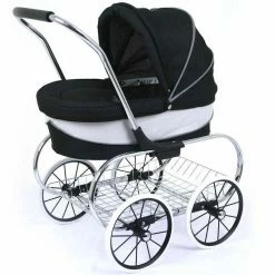 Valco - Mini Princess Dolls Pram - Raven Black