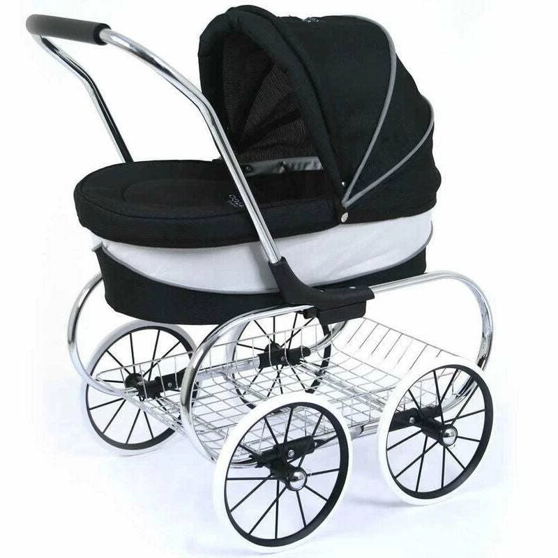 Valco - Mini Princess Dolls Pram - Raven Black 1 Valco - Mini Princess Dolls Pram - Raven Black