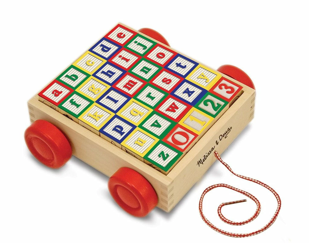 Melissa & Doug Toys Melissa & Doug - Classic ABC Block Cart 1 Melissa & Doug Toys Melissa & Doug - Classic ABC Block Cart