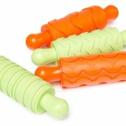 Edvantage - Rubber Pattern Rolling Pins - Set Of 4